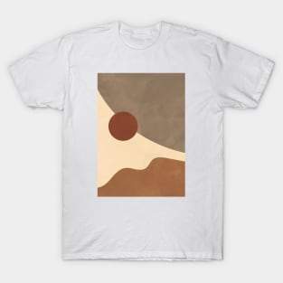 Sun, Scandinavian, Abstract Art T-Shirt